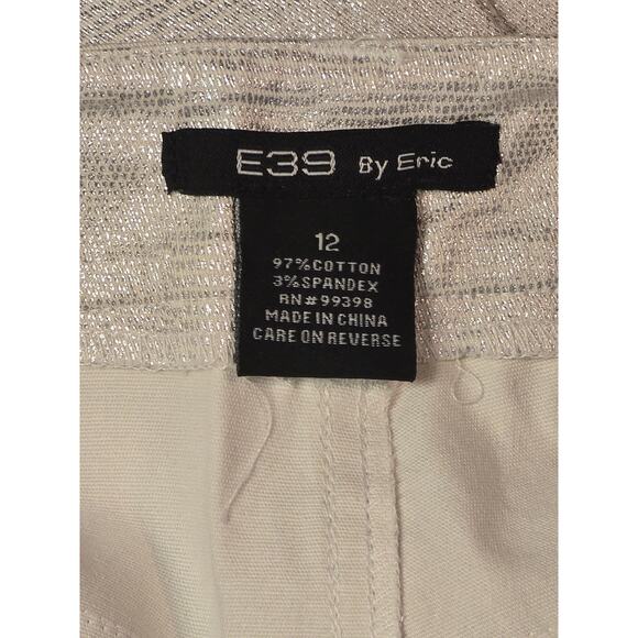 E39 By Eric Silver Stretch Jeans Sz 12 NWT - Picture 6 of 12